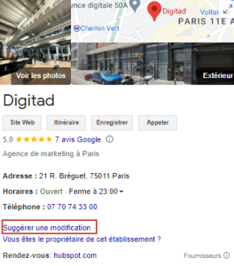 GMB Digitad Paris - Agence de Marketing web à paris 1