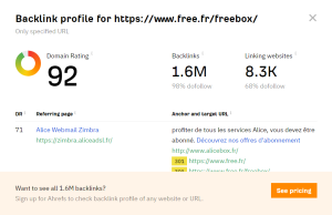 ahref exemple Free - backlinks