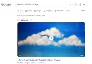 featured snippet type vidéo