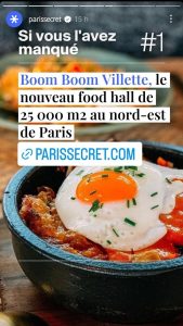 story instagram - paris secrets