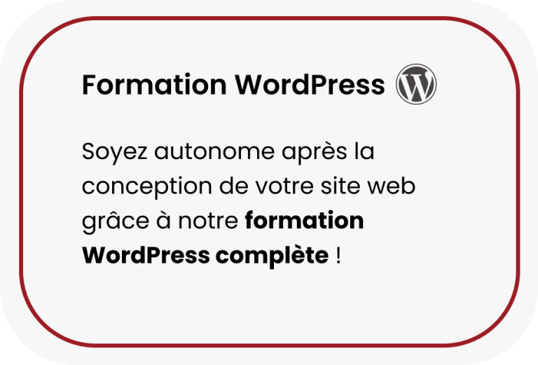 Formation WordPress - agence refonte site internet